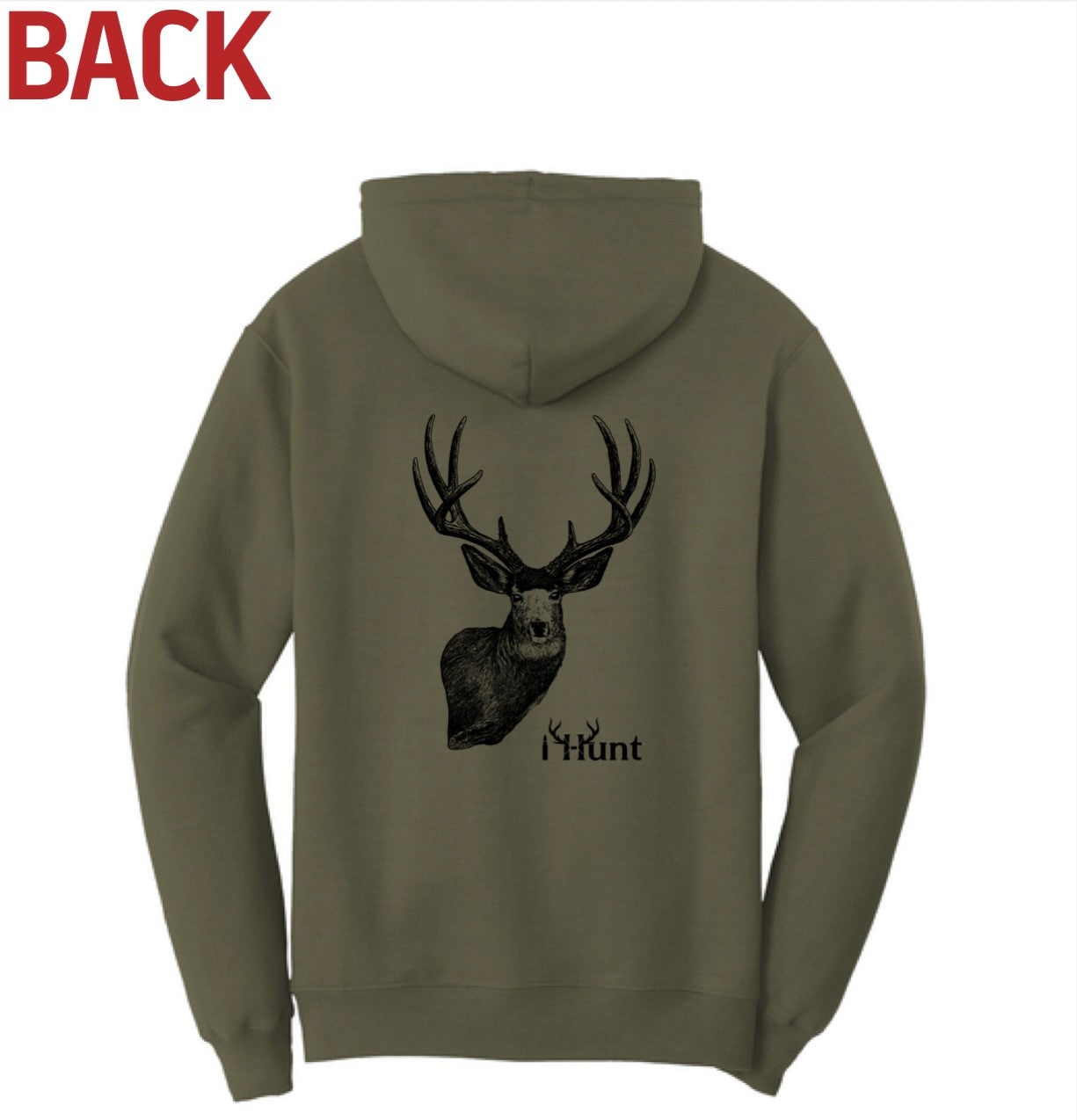 Sport-Tek Poly Fleece Hoodie Mule Deer
