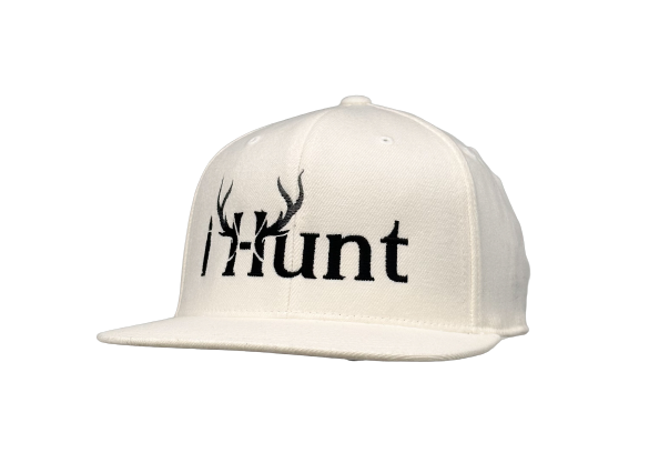 Flexfit Premium Flat Bill, Full I Hunt Logo