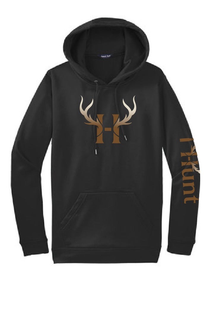 Sport-Wick Fleece IconIc H I-Hunt Hoodie With full I-Hunt Logo on Sleeve