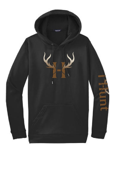 Sport-Wick Fleece IconIc H I-Hunt Hoodie With full I-Hunt Logo on Sleeve