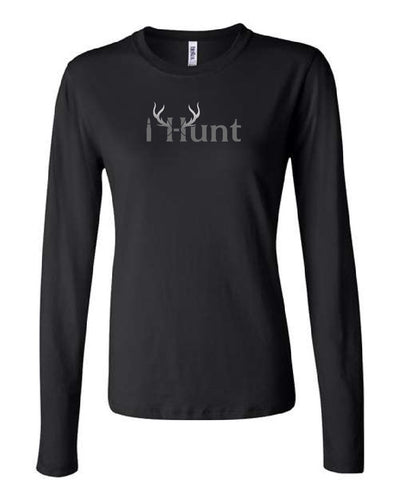 Women Long Sleeve Tee Full IHunt Logo on Chest