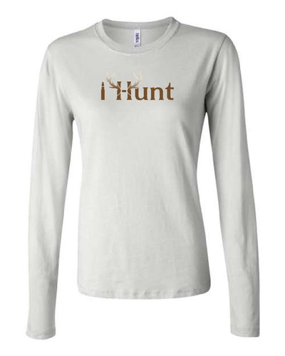 Women Long Sleeve Tee Full IHunt Logo on Chest