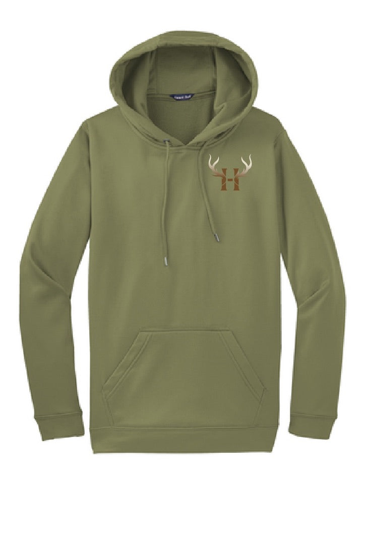 Sport-Wick Fleece I-Hunt Mountain Scene Hoodie