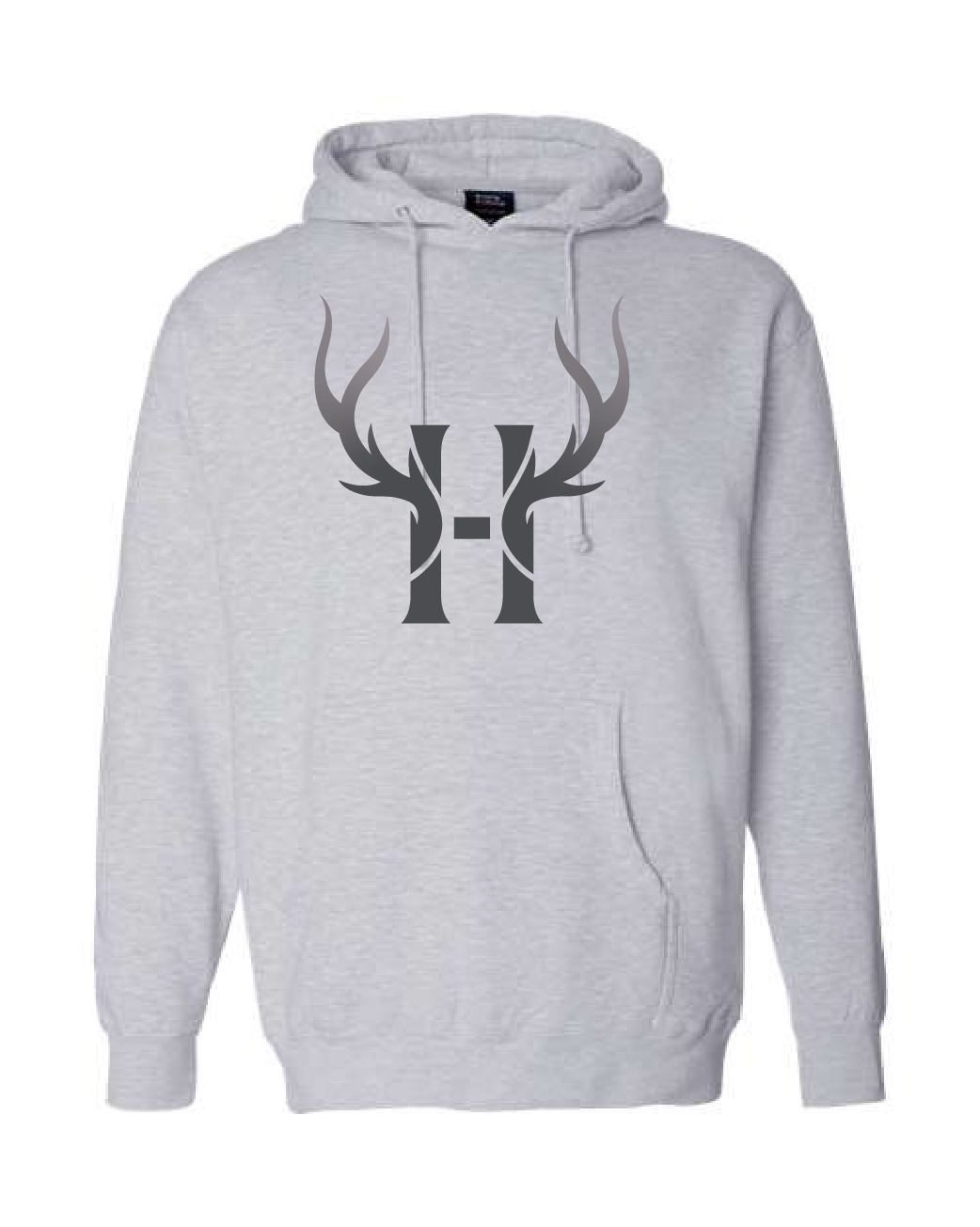 Sport-Tek Poly Fleece Iconic H I Hunt Logo and Outdoor Scene on Back Hoodie